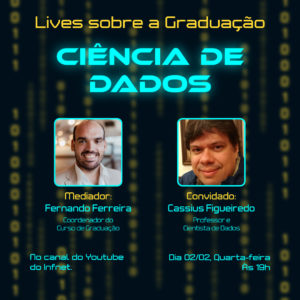 Live sobre a graduação de ciência de dados com o coordenador do curso e convidado