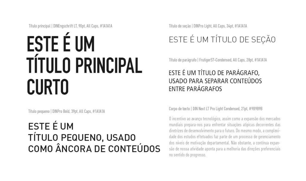 ECDD - Uso das tipografias