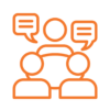 ESCOLA INCLUSIVA ícone de conversa - design de jogos